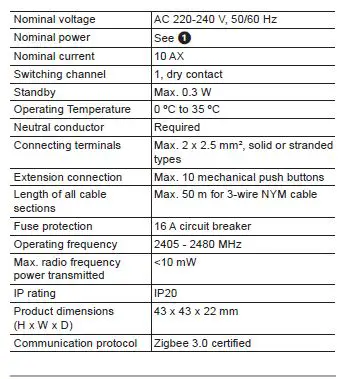 Schneider Electric CCT5011-0002 Wiser Micro Module Light Switch-fig-3
