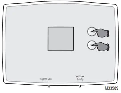 Honeywell Home RTH111 Series Non-Programmable Thermostat Owner’s Manual - Enter System Setup