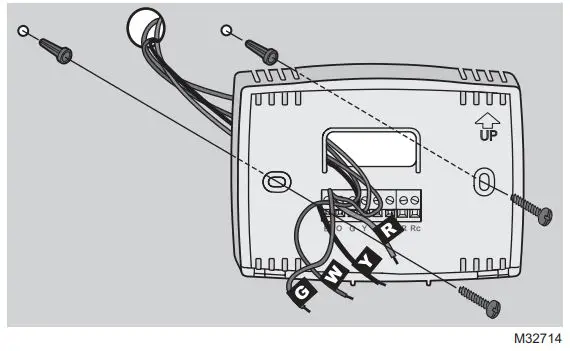 Honeywell Home RTH111 Series Non-Programmable Thermostat Owner’s Manual - Mount Wallplate