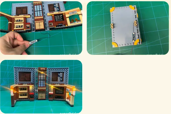 GAME OF BRICKS 76385 Light Kit for Hogwarts Moment Charms Class - Figure 10