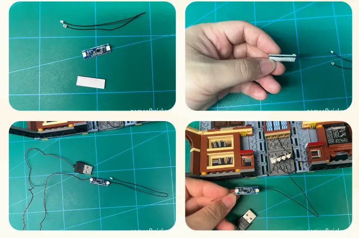 GAME OF BRICKS 76385 Light Kit for Hogwarts Moment Charms Class - Figure 9