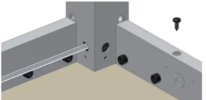 ROPOX 6090 4SingleElectric Height Adjustable Table Frame - Fasten the tabletop