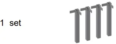 ROPOX 6090 4SingleElectric Height Adjustable Table Frame - Increased lifting power