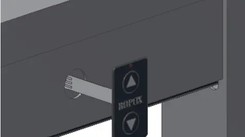 ROPOX 6090 4SingleElectric Height Adjustable Table Frame - Mounting of fixed