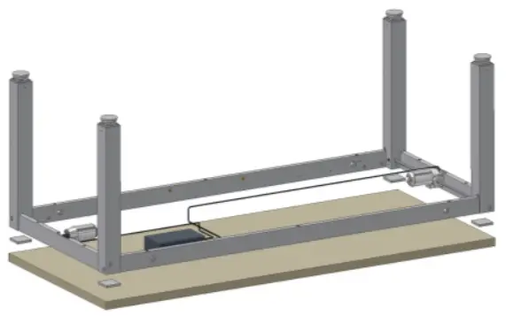 ROPOX 6090 4SingleElectric Height Adjustable Table Frame - Place the frame