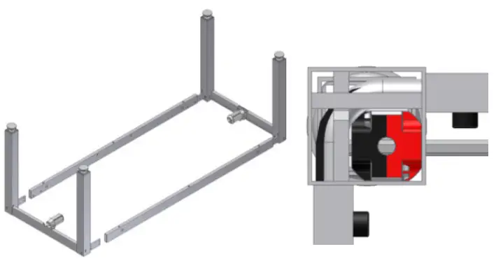 ROPOX 6090 4SingleElectric Height Adjustable Table front fascias- Logo