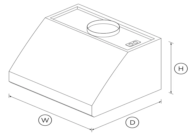 FISHER PAYKEL HCB30-6 N Wall Range Hood - fig 1