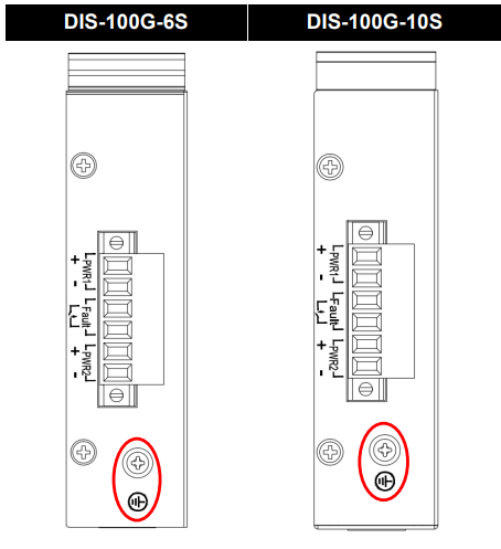D-Link DIS-100G-6S Unmanaged Industrial Gigabit Ethernet Switch-Ground Connecting
