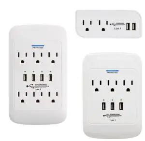 Intertek LA-10A-W6 Wall Tap Charging Units 3pc Set