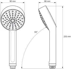 Mira-Adjustable-Showerhead-Dimensions