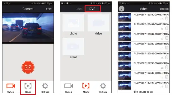 dashmate DSH-922 Full HD Dual Channel - APP VIDEO PLAYBACK