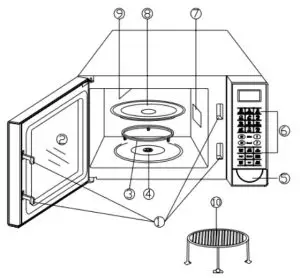 kogan KAMWO25GRLA 25L Microwave Oven with -- kogan KAMWO25GRLA 25L -