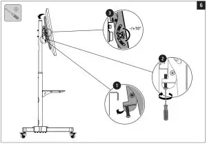 hama 00118098 Trolley TV Cart -- Trolley TV