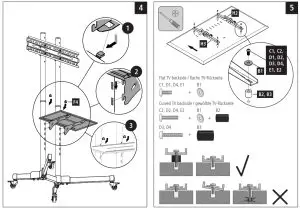 hama 00118098 Trolley TV Cart -- Trolley TV KL