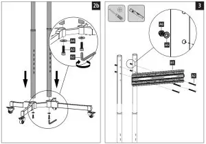 hama 00118098 Trolley TV Cart -- Trolley TV KLC