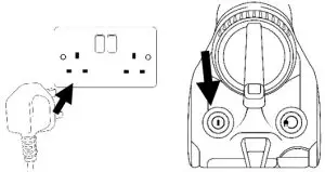 Russell Hobbs RHCV1611 Bagless Cylinder Vacuum Cleaner-POWERING ON