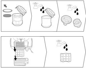 Russell Hobbs RHCV1611 Bagless Cylinder Vacuum Cleaner-WASH