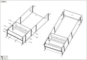 Kmart Egon Wardrobe with Drawers 43036905 - Hardware list10