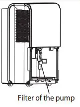 senville SENDH-22AEN1 20 Pint Dehumidifier Owner’s Manual - Filter of the pump