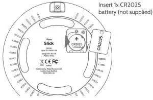 i-box Slick 79271PI Alarm Clock with Wireless Charging- Top Vi