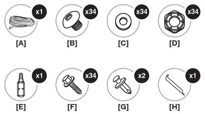 TYGER TG-FF8T4178 Fender Flare - Hardware Included