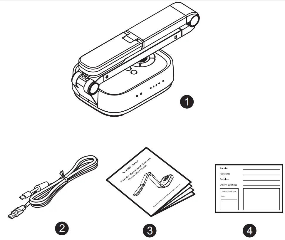 VIISAN P4H 4K Document Camera - Unpacking 2