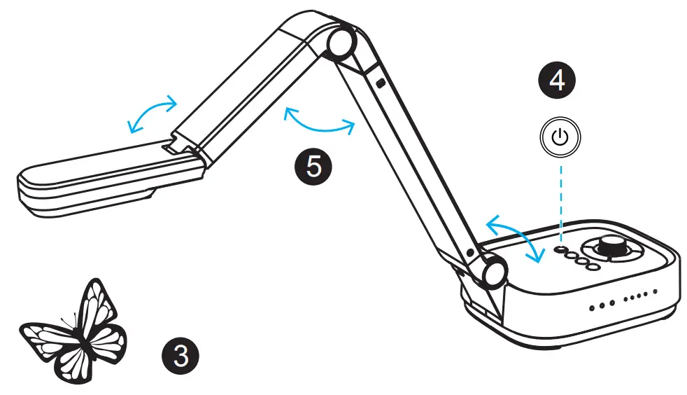 VIISAN P4H 4K Document Camera - camera head 2