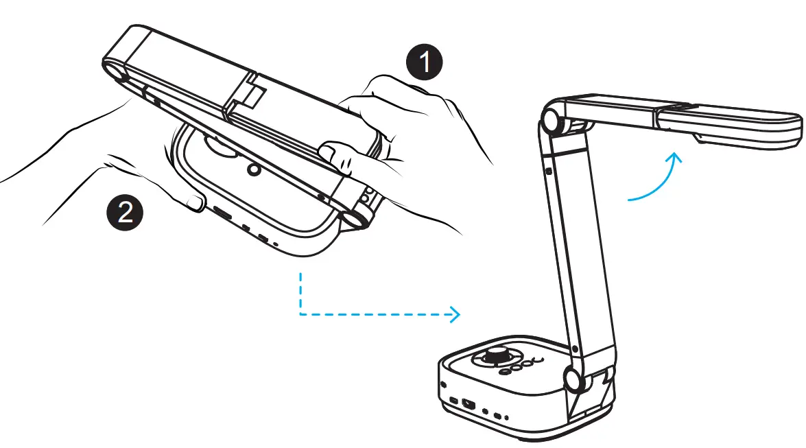 VIISAN P4H 4K Document Camera - camera head
