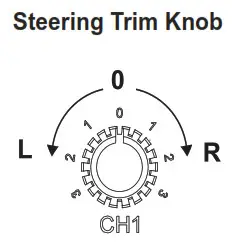 Shanghai Merit Technology MT-203 3CH 2.4 GHZ FHSS Radio Control System - Settring Trim