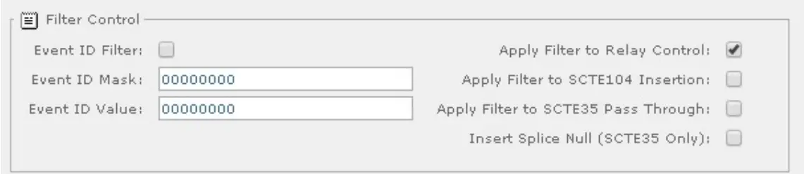 MediaKind RX8200 Advanced Modular Insertion Signaling Receivers and Transcoders - Filter Control