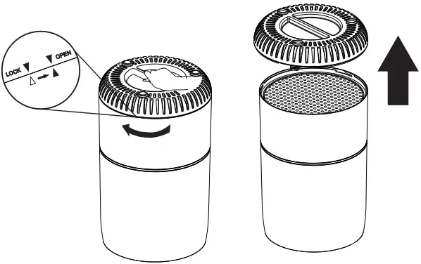 i HOME KJ65F A1 Air Purifier and Air Cleaner - filter