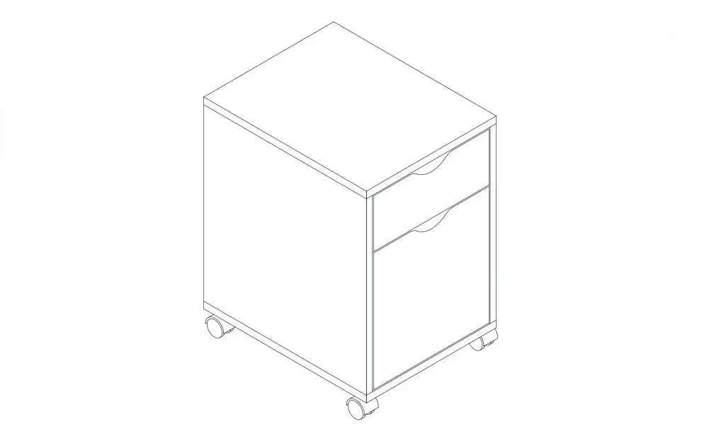 Johan Loft Cabinet Grey White User Manual