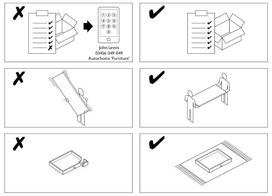 JOHAN Loft Cabinet Grey White - Important safety information