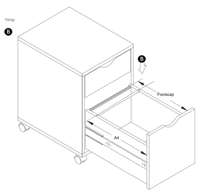 JOHAN Loft Cabinet Grey White - Step 2 Fittings