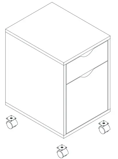 JOHAN Loft Cabinet Grey White - Your cabinet