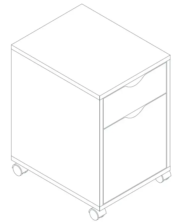 JOHAN Loft Cabinet Grey White