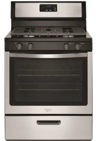 Whirlpool WFG505M0BB Standard Cleaning Gas Range
