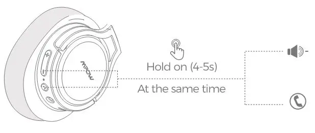 MPOW H7 Bluetooth Headphones - Clearing Pairing Information