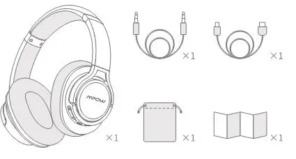 MPOW H7 Bluetooth Headphones - Package