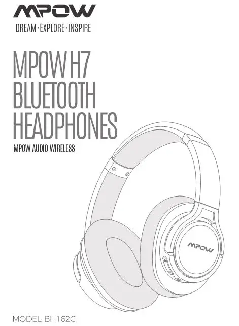 MPOW H7 Bluetooth Headphones User Guide