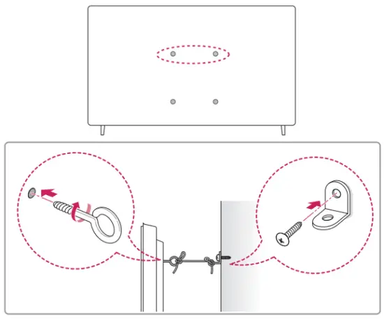 Securing TV to the Wall