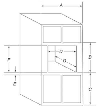 KitchenAid W11382174A Electric Built In Convection Microwave Oven - Cabinet Dimensions