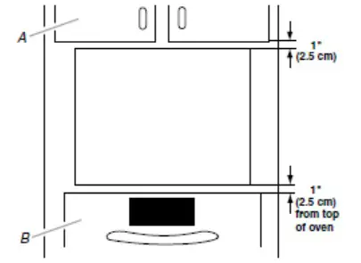 KitchenAid W11382174A Electric Built In Convection Microwave Oven - Minimum Installation Clearances
