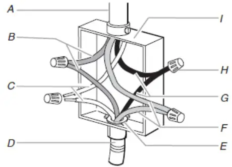 KitchenAid W11382174A Electric Built In Convection Microwave Oven - Supply to Microwave Oven Cable with 4 Wires