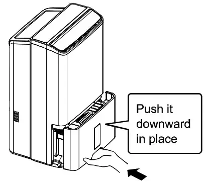 Panasonic F YAU25H 25L 2 In 1 Air Purifying Dehumidifier - How to drain continuously 6