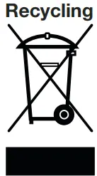 beko BCNA275E4SN Built-In Refrigerator with Freezer Instruction Manual - Disposal icon