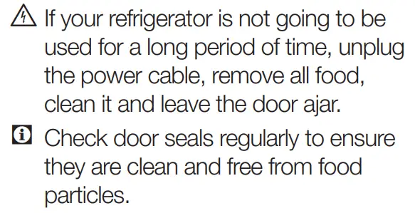 beko BCNA275E4SN Built-In Refrigerator with Freezer Instruction Manual - Maintenance and cleaning