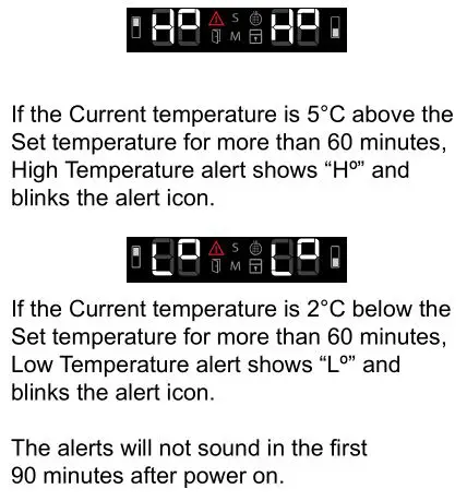 VINTEC Bottle Multi Zone Wine Storage Cabinet - High or Low temperature alert