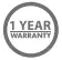 1 Year Warranty