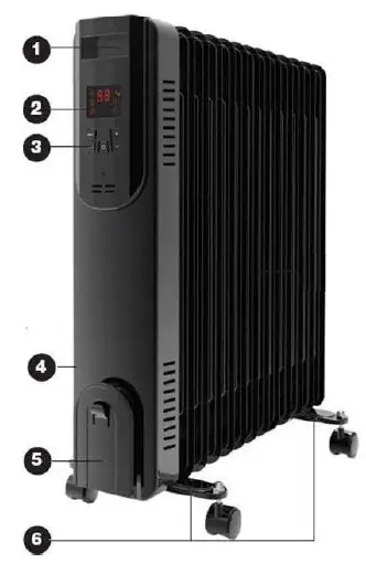 electriQ-DragonPlus 7-1.5W Oil-Filled-Radiator- fig 1